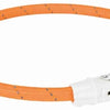 Trixie Collar Dog Flash Light Collar USB TPU Nylon Orange