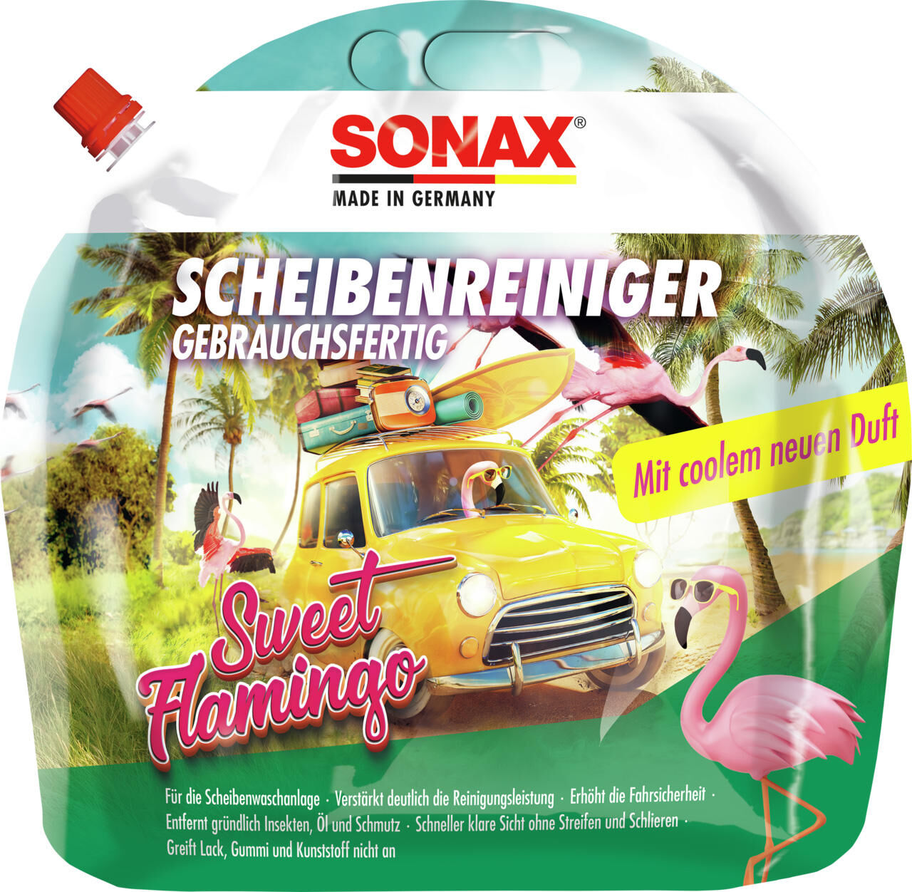 Sonax vensterreiniger window cleaner 3 l sweet flamingo