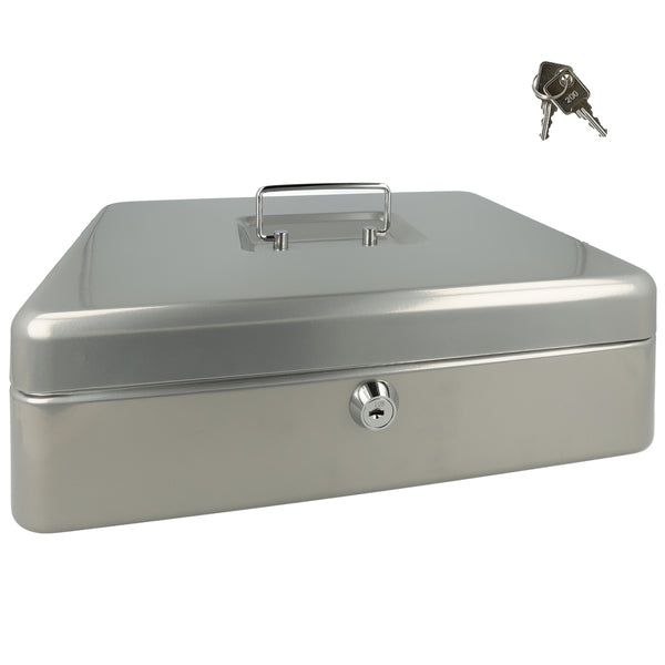 WESTCOTT WESTCOTT AC-E51002-ZI Geldkist 301x242x91mm grigio argento, schieramento di plastica con 5 corsi