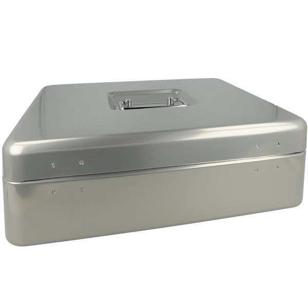 WESTCOTT WESTCOTT AC-E51002-ZI Geldkist 301x242x91mm grigio argento, schieramento di plastica con 5 corsi