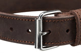 Trixie halsband hond rustic vetleer donkerbruin - afbeelding 4