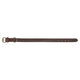 Trixie collar dog rustic fat leather dark brown