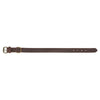 Trixie halsband hond rustic vetleer donkerbruin