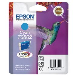 Epson T0802 cyan ink cartridge