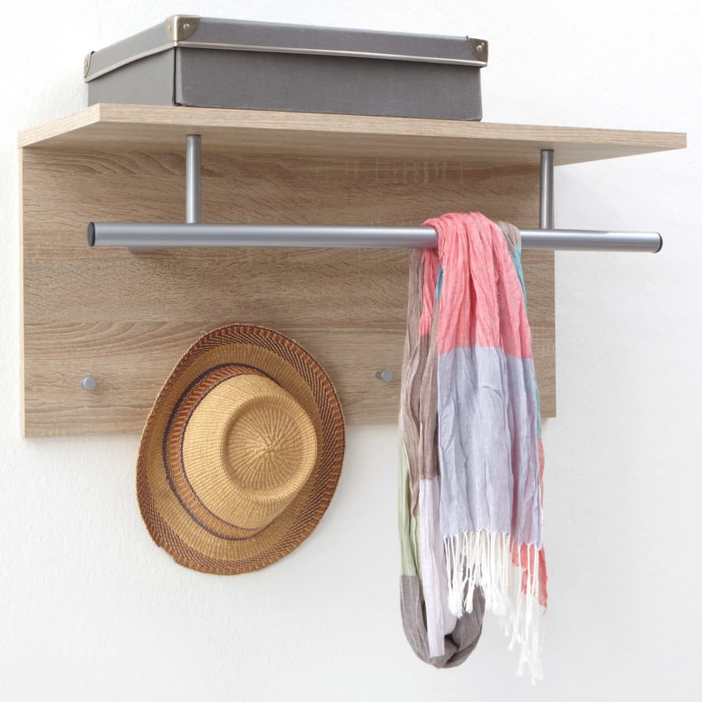 FMD FMD Wall Coat Rack 72x29.3x34.5 cm de roble de color