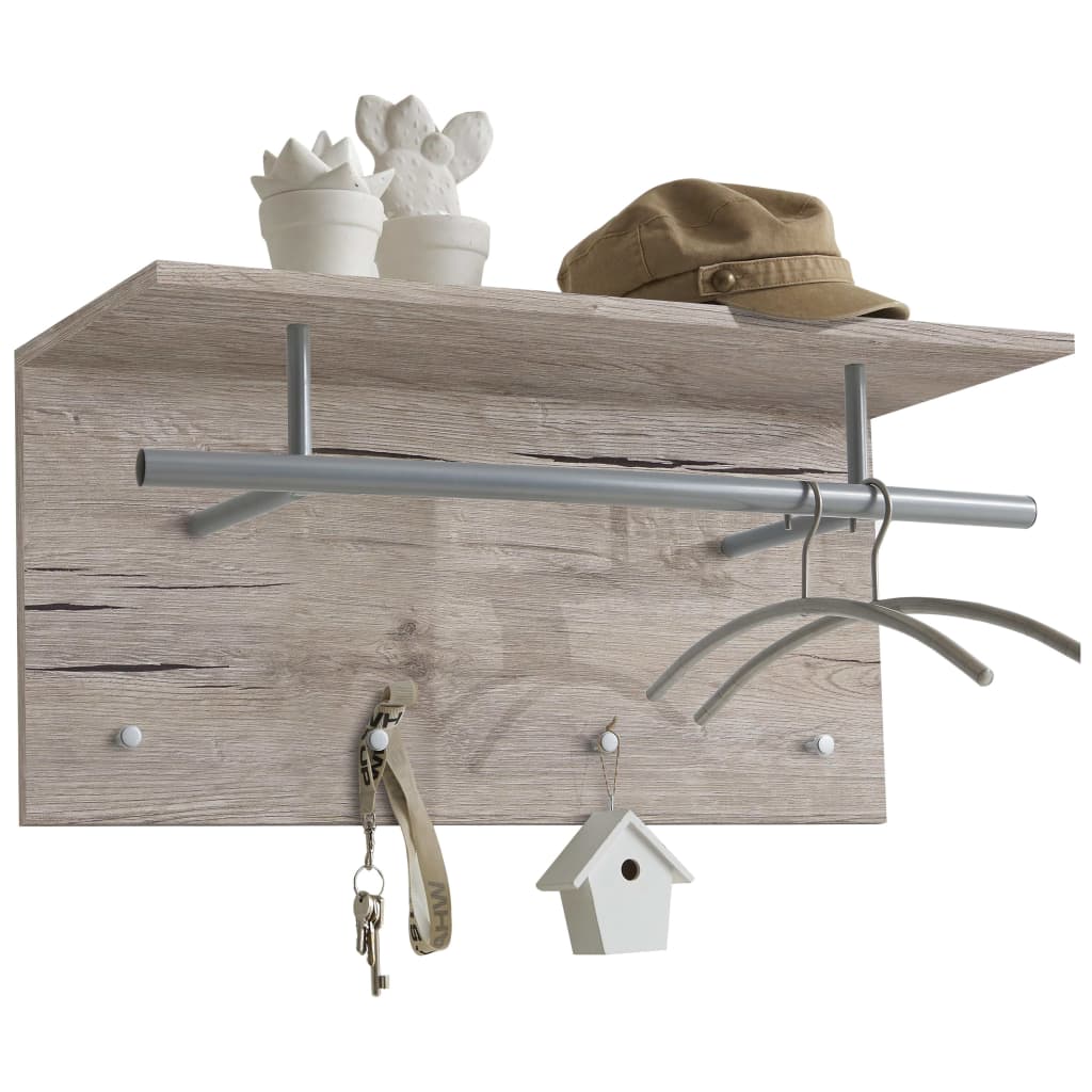 FMD FMD Wall Coat Rack 72x29.3x34.5 cm Sandiken Colored