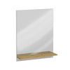 FMD Mirror de pared FMD con estante 54.5x13.5x67.5 cm de roble artesano