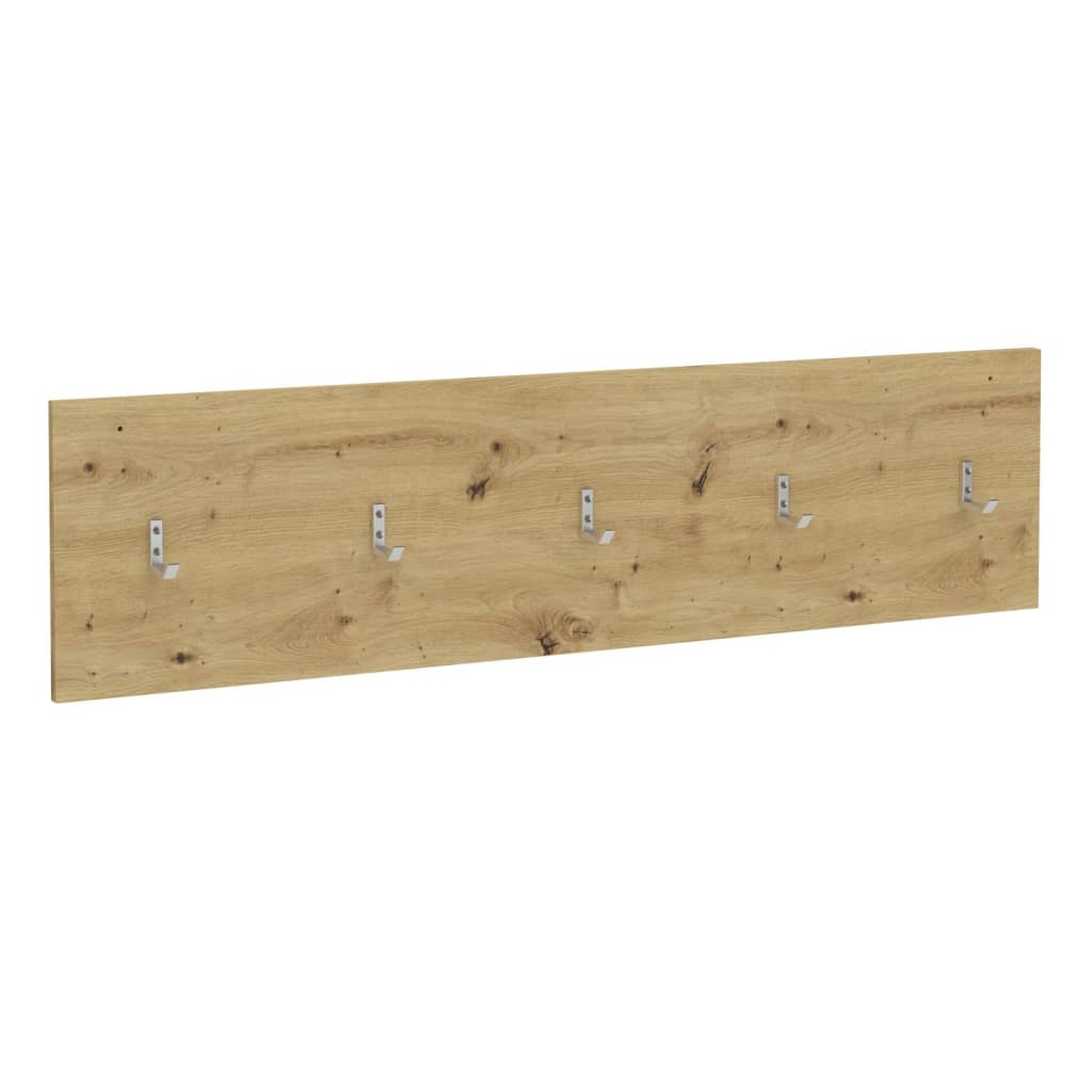FMD FMD Wall Coat Rack 108.9x1.5x28.1 cm de roble artesanal coloreado