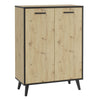 Armadio da scarpe FMD FMD con 5 scomparti 68.5x33x93.5 CM Oak Artisan