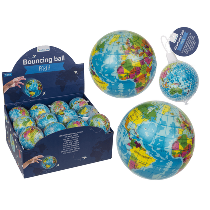 Dsp. palla morbida e rimbalzante, globo, 7,5 cm