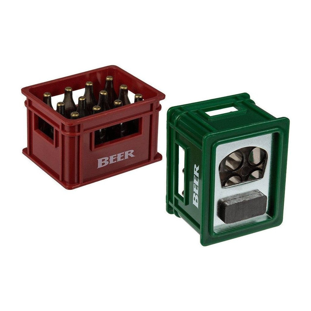 Basic bottle opener beer crate with magnet