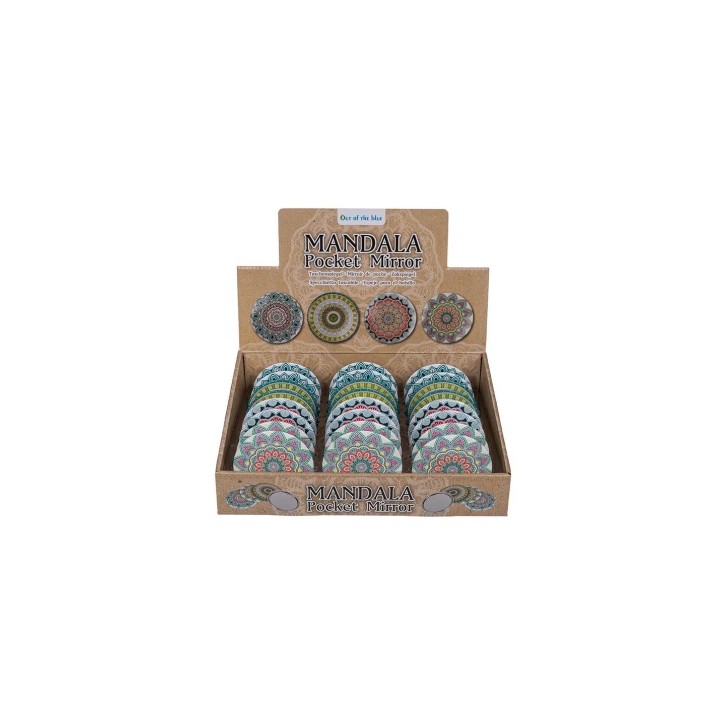 Ootb espejo de bolsillo mandala ø7cm