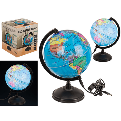 Lámpara de mesa con LED, globo. altura aprox.