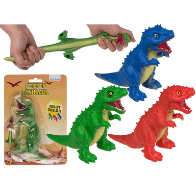 Dino stretch, 13 cm, 3 ass. 12 pezzi.