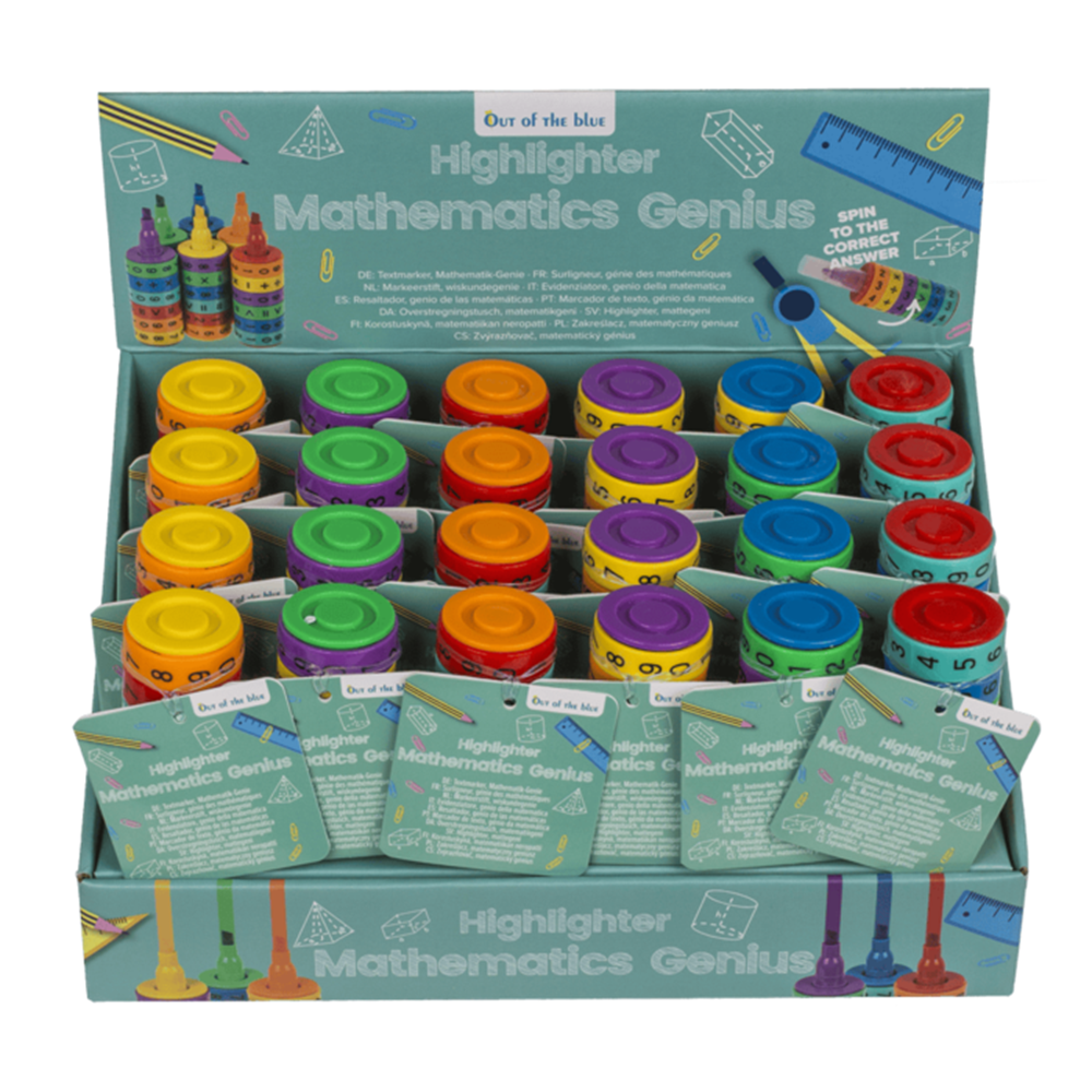 Evidenziatore Dsp, genio della matematica. 10,5×3