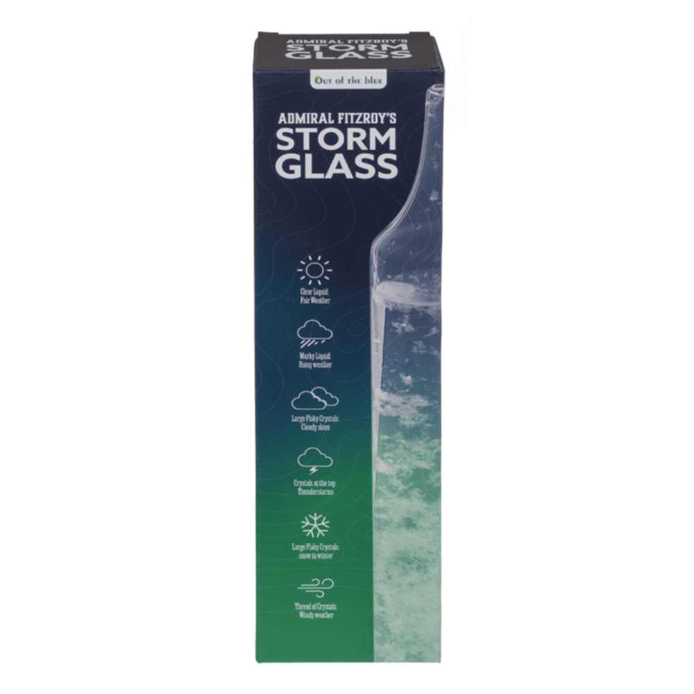 Vidrio Storm de 6 x 28 cm en expositor.
