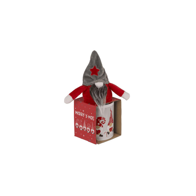 Ootb set de regalo gnomo con taza 350ml 8x9cm