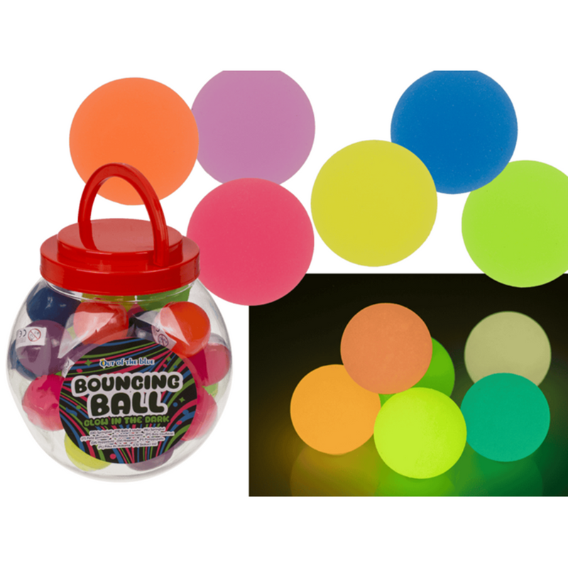 Pelotas rebotadoras dsp 4,5 cm. brillo. 30 piezas