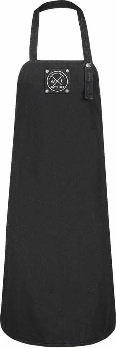 Brandless sans marque witloft - delantal vaquero largo - negro
