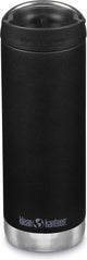 Klean kanteen rvs thermosfles tk wide 473ml (w cafe cap) - shale black - koffiebeker