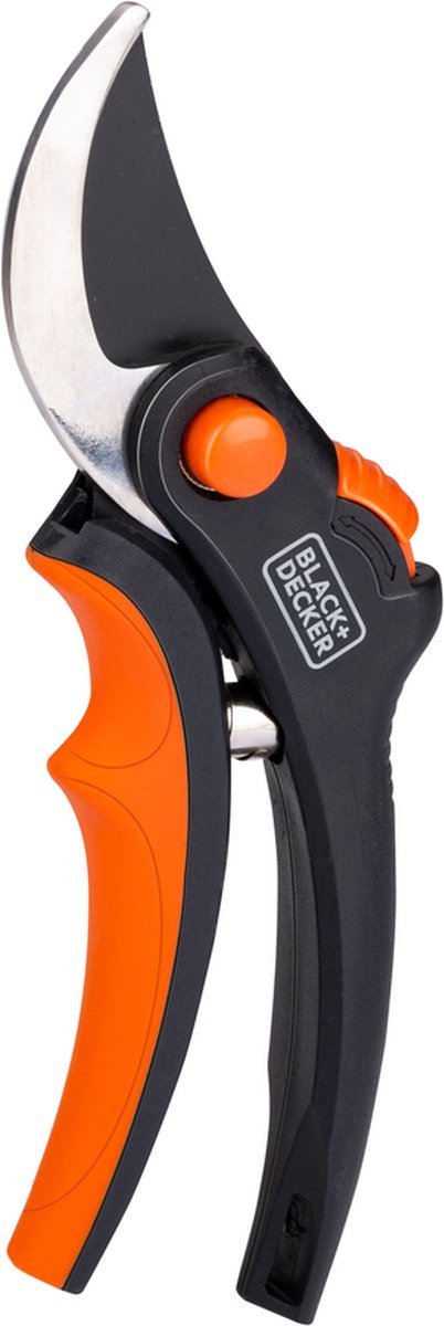 Black+decker tuinschaar - gehard stalen bladen - 13 mm - zwart oranje