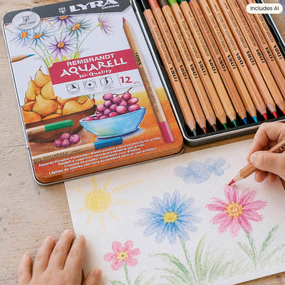 Pencille Aquarel Lyra Rembrandt, vari colori, 12 pezzi 1 scatola