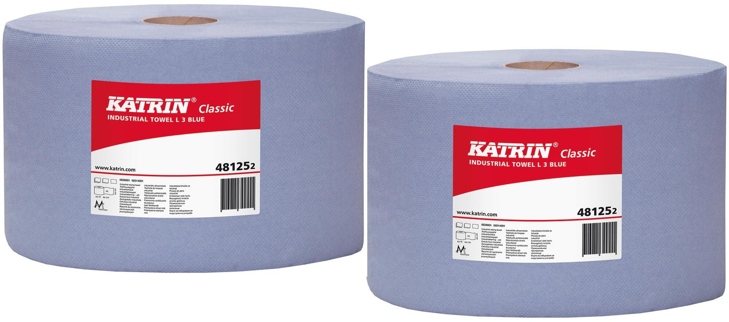 Carta per pulizia Katrin classic l3 rotolo di pulizia blu 3 veli 500 fogli ve 2rl