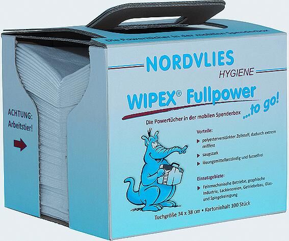 Nordvlies putzpapier wipex fullpower wipes 100 pieces wipex-fullpower to go