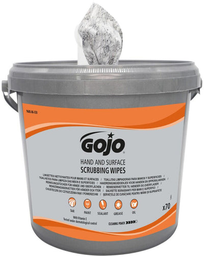 GOJO limpiando paños 70 piezas. plano de la mano