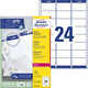 Etichette per indirizzi avery l7159 63,5x33,9mm bianche