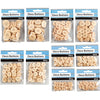 Botones de madera Creativ company, d 8+11+15+18+23 mm, 440 piezas 1 caja