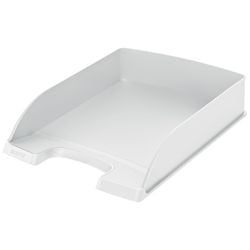 Bandejas para cartas estándar leitz plus 5227 poliestireno a4 34x24,5x5,8cm blanco