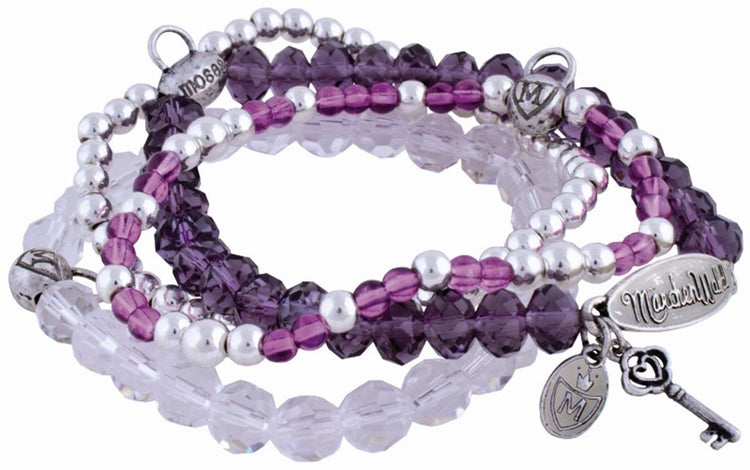 Foresta delle fiabe: braccialetto viola (3 pz)