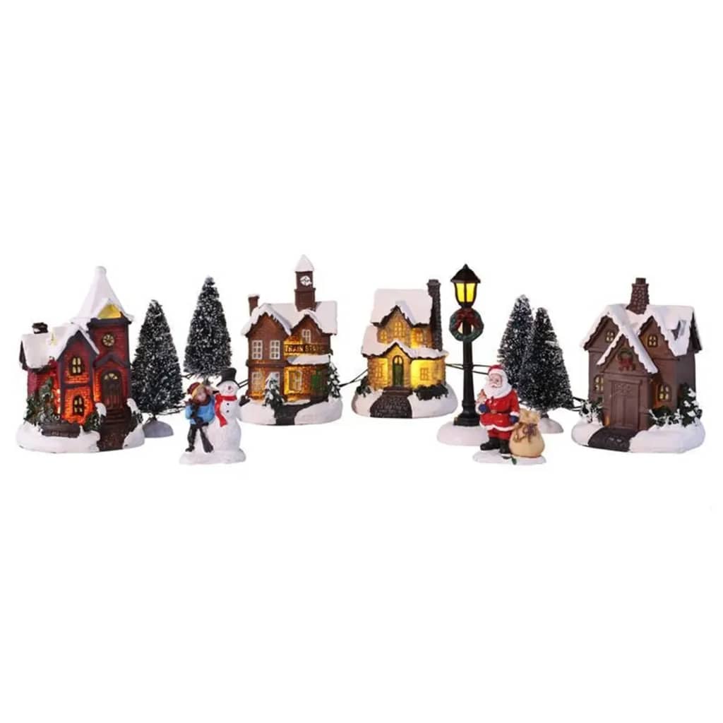 Ciao hi villaggio di Natale con LED