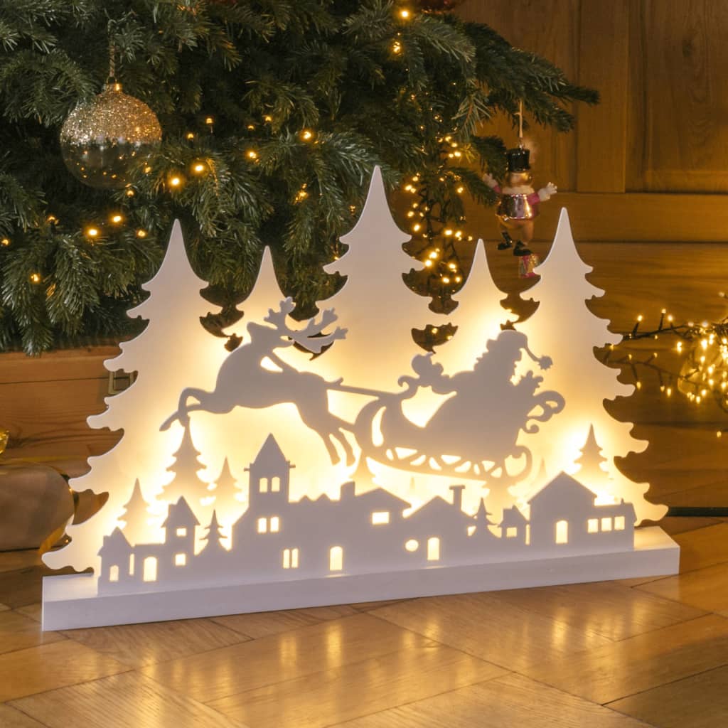 Ciao ciao silhouette di illuminazione natalizia con chiunque legno a led renne