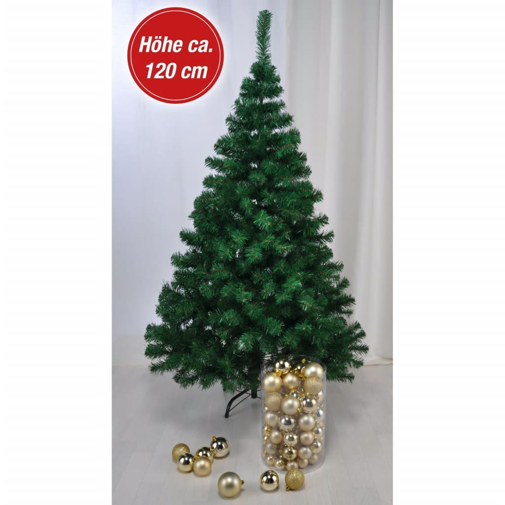 Ciao albero di Natale con standard in metallo 120 cm verde
