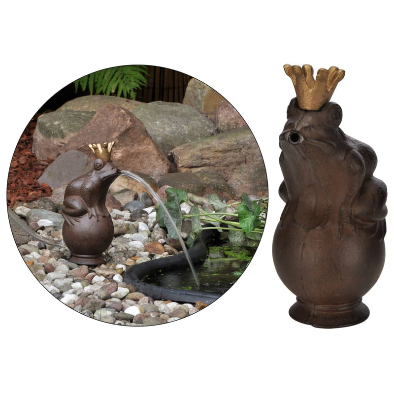 Hola hola waterfontein frog king metal brown