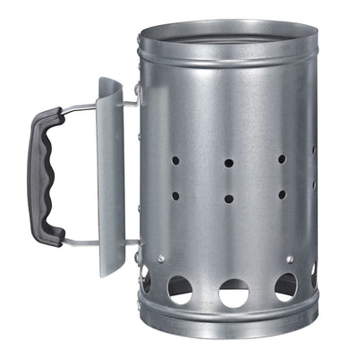 Hi barbecuestarter met handvat 16,5 cm zilverkleurig