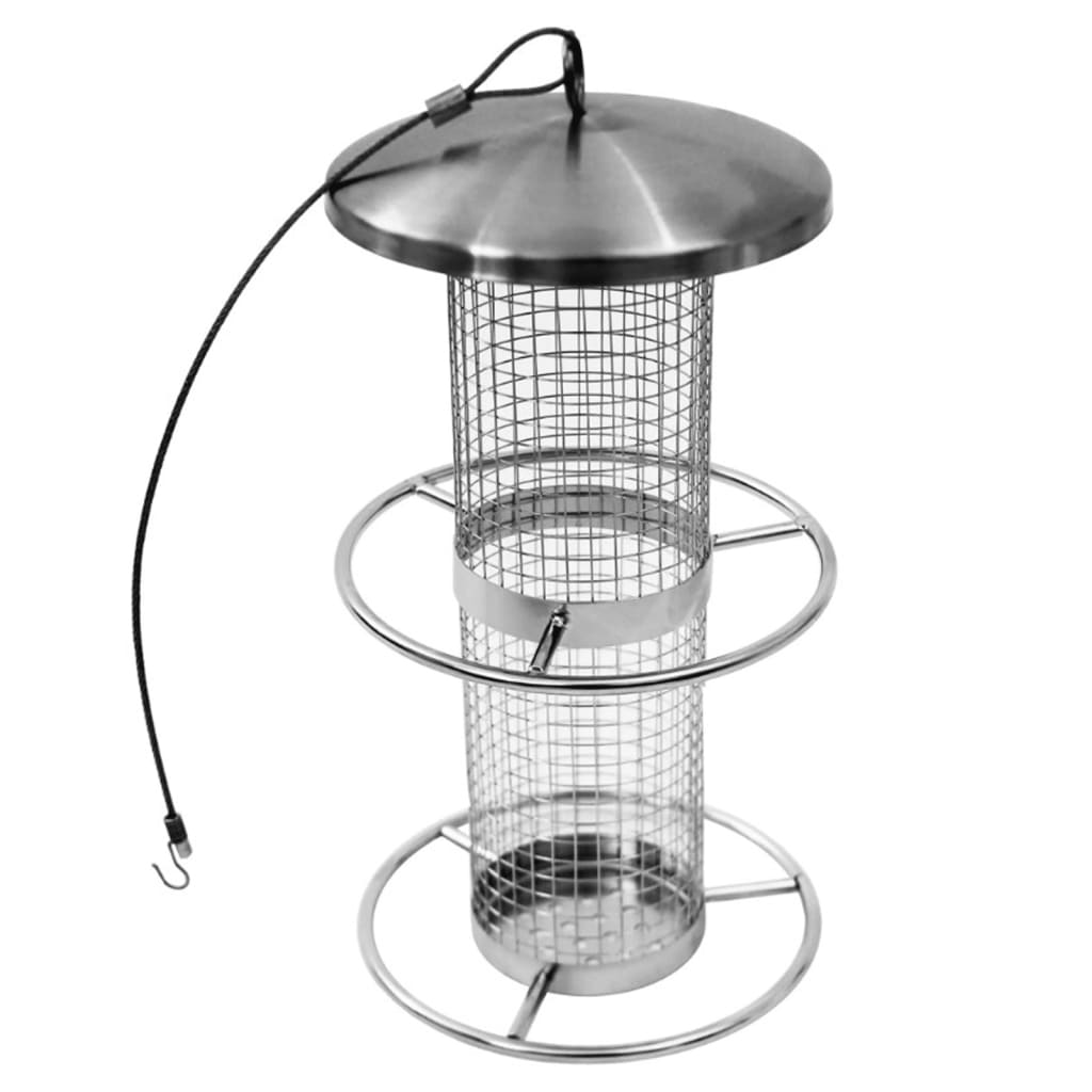 Hola hola hi bird feed huisje colgando 14x27.5 cm de acero inoxidable