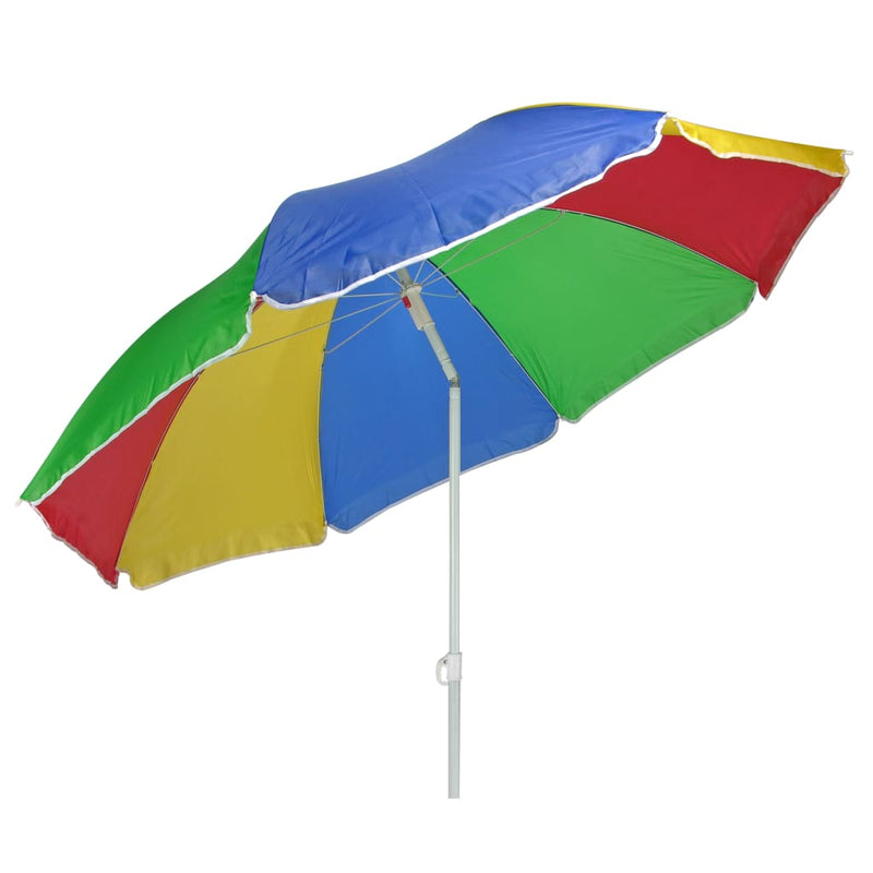 Hola hola strandparasol 150 cm multi -colado