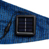 Ciao hi zonnezeil con 100 LED 3.6x3.6x3,6 m azzurro