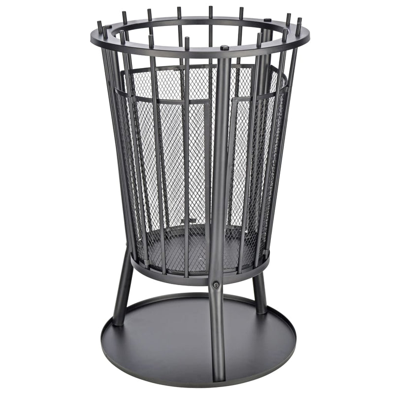 Braciere Hi Hi con parascintille 40x61 cm nero
