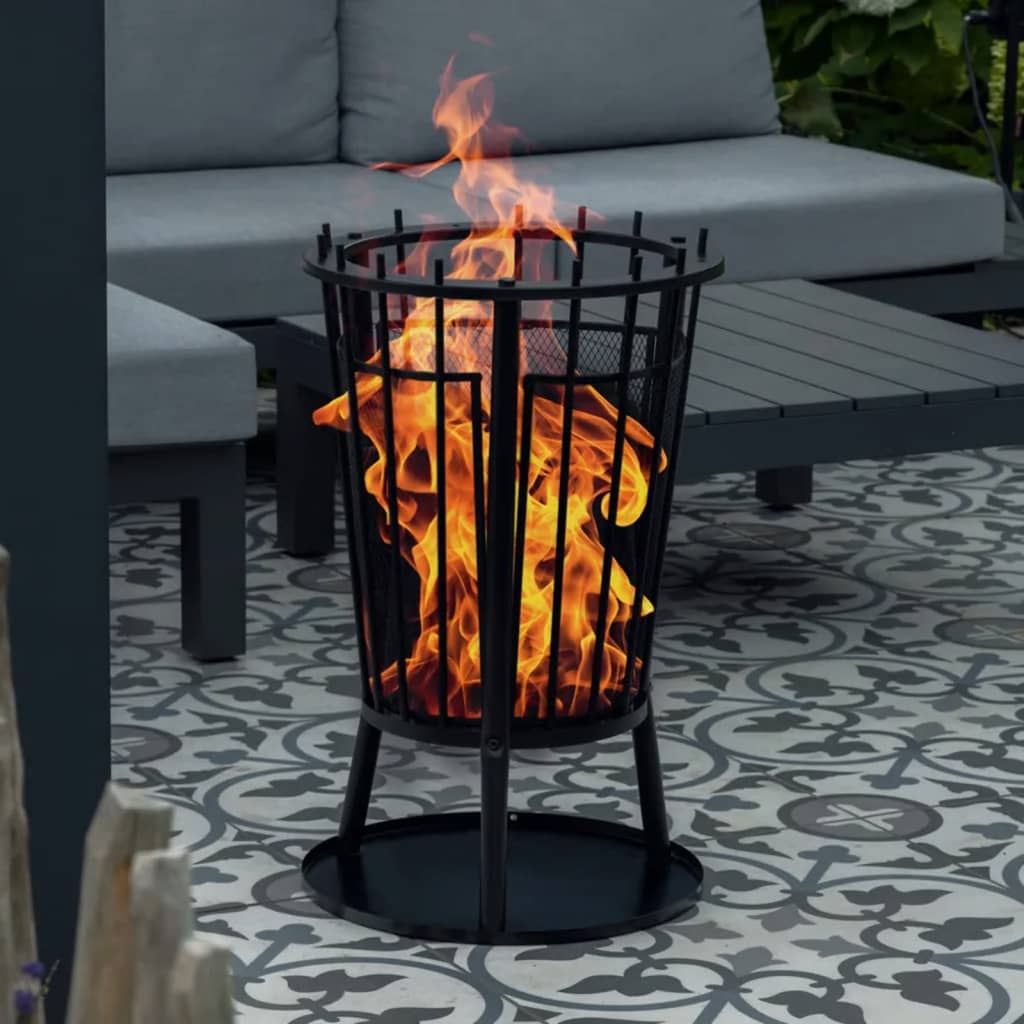 Braciere Hi Hi con parascintille 40x61 cm nero