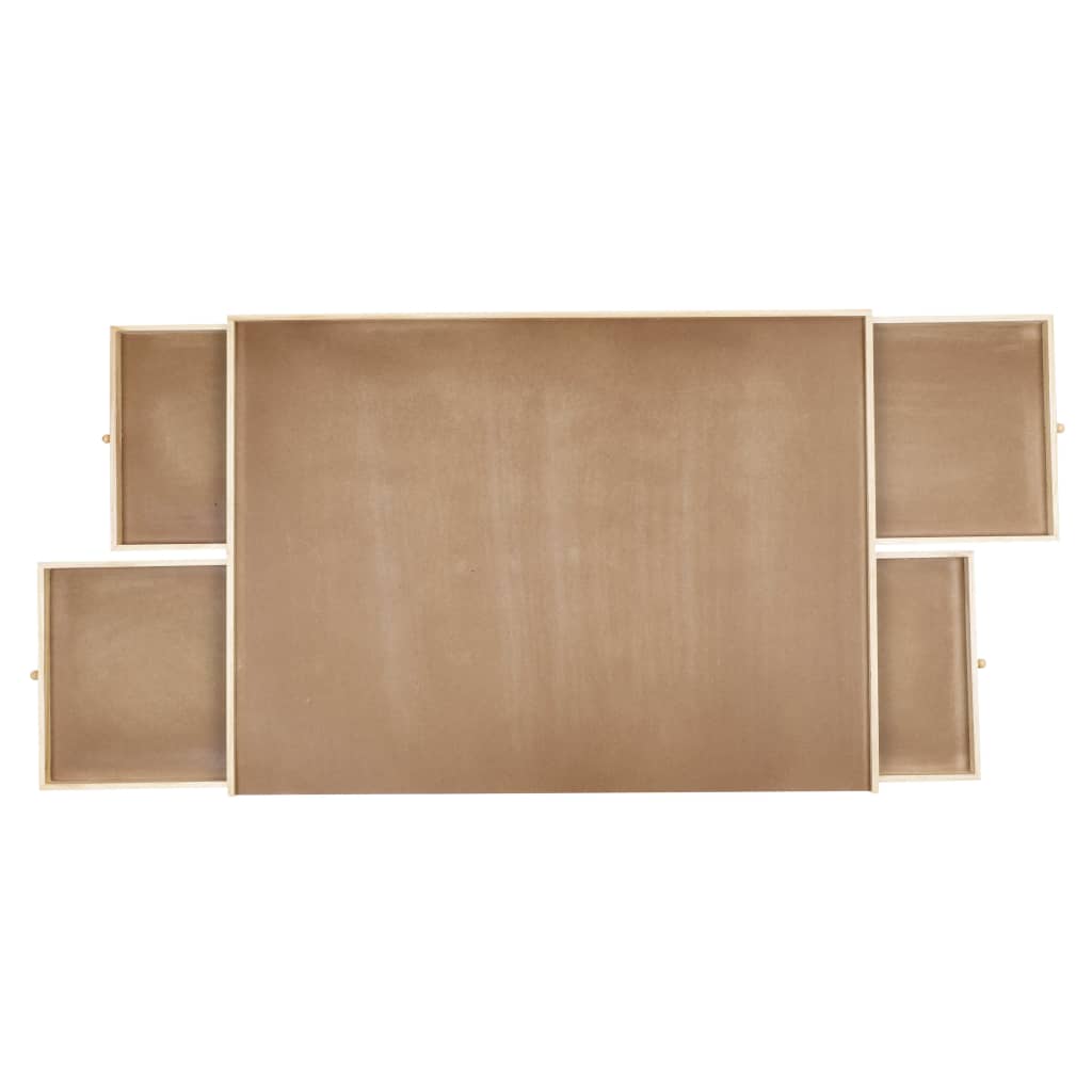 Hola mesa de rompecabezas con 4 cajones 90x67x4.5 cm de madera
