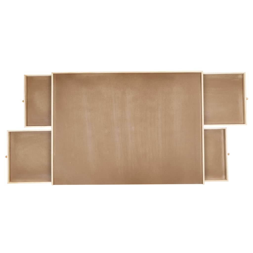 Hola mesa de rompecabezas con 4 cajones 76x57x4.5 cm de madera