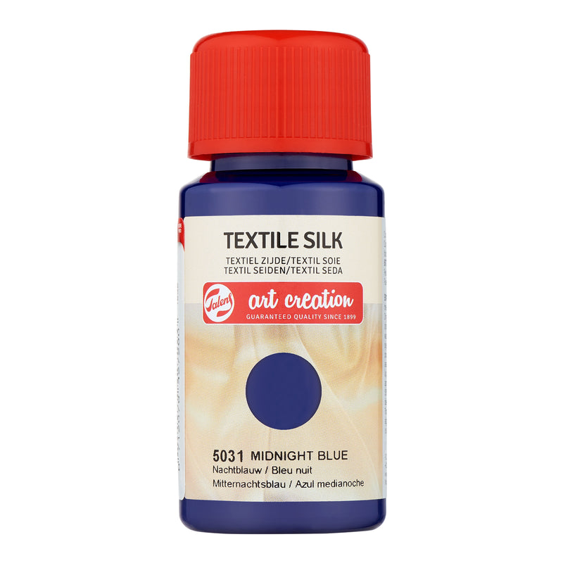 Talens creación artística • seda textil 50 ml azul noche