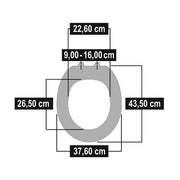 Cornat ksdsc534 snail houten wc bril softclose 90-160mm - afbeelding 2