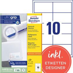 Multifunctional labels avery 3679 white