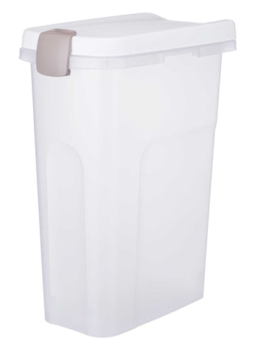 Trixie Voerton AirTight Lockable Plastic transparente blanco blanco