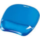 Alfombrilla de ratón con soporte para muñeca Fellowes crystals™ gel azul